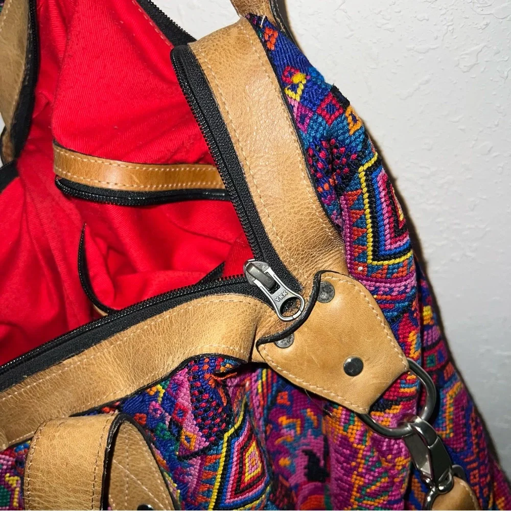 Mermaids and Dragons Hummingbirds Large Convertible Huipil Daybag Backpack - Picture 9 of 16